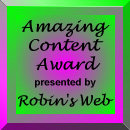 Robin's WEB award